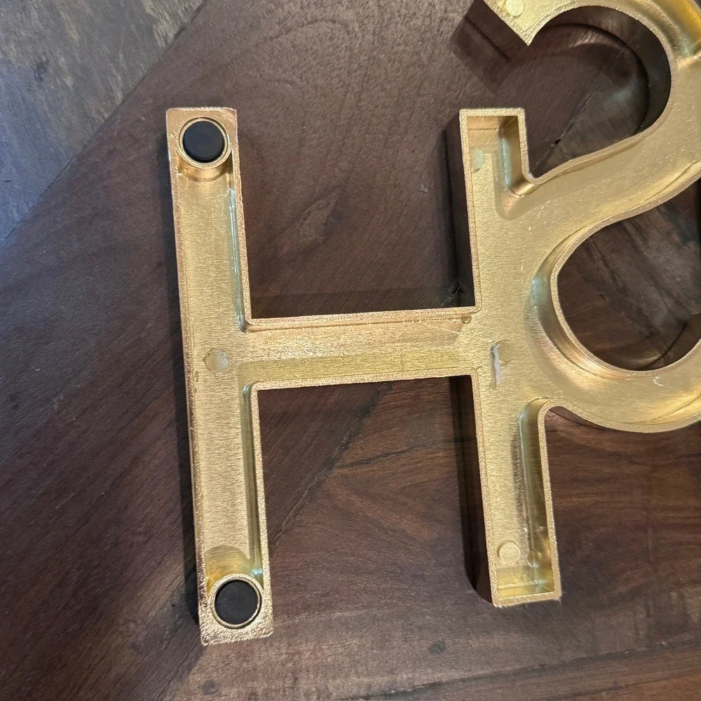 Delish Gold Wall Sign Kitchen Dining Room Decor Modern Metal Foodie Accent‎